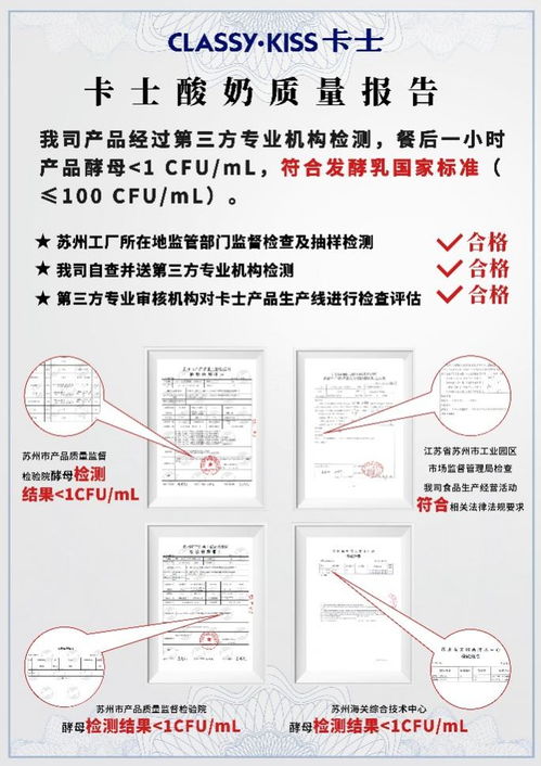 卡士乳業(yè)回應(yīng)不實(shí)報(bào)道 公布產(chǎn)品質(zhì)量檢測(cè)合格報(bào)告與供應(yīng)鏈管理服務(wù)